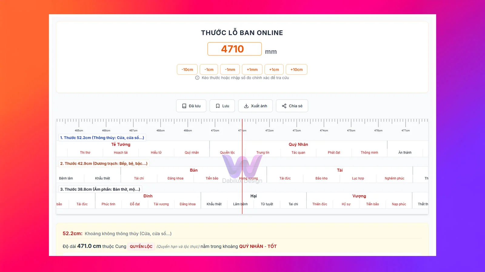 Plugin thước lỗ ban cho website wordpress