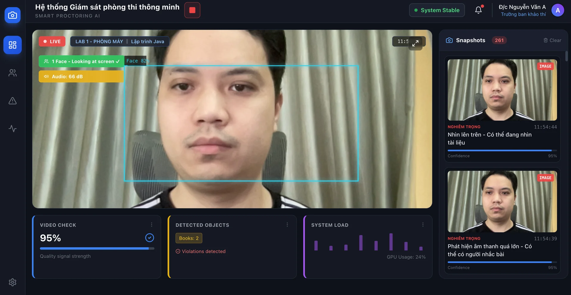 Dự án Smart Proctoring AI : Giải pháp giám sát thi trực tuyến toàn diện